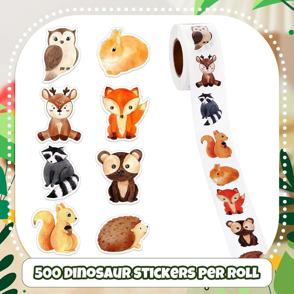 Cute Animal Roll Stickers | Fun Decorative Labels for Kids
