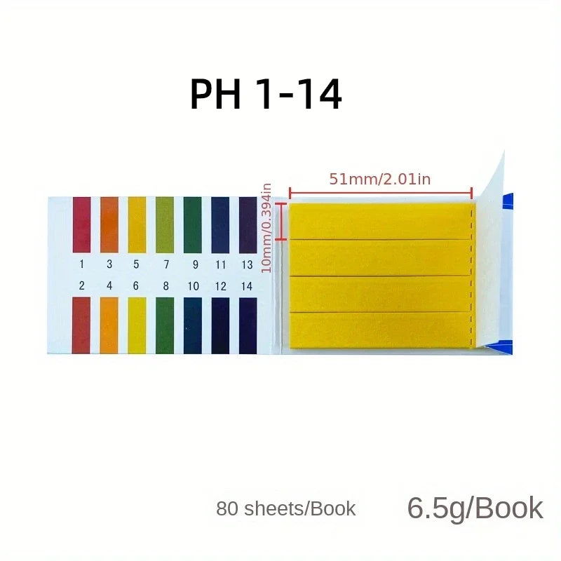 pH Test Strips 1-14 | Professional Litmus Paper for Water, Soil, and Cosmetics