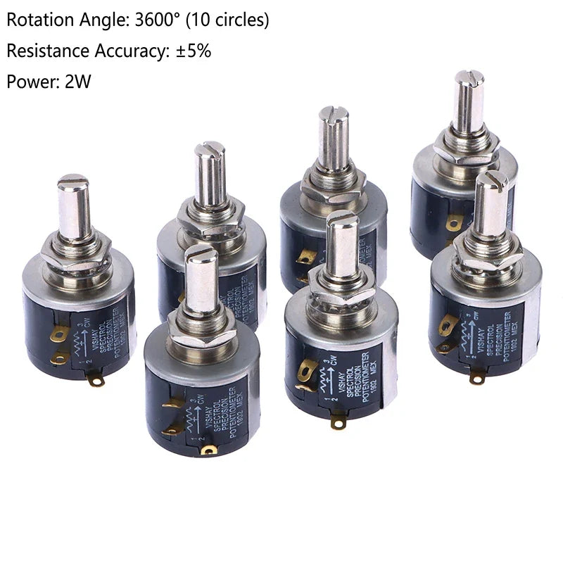 ZLinKJ 534 Series Wire Wound Potentiometer | Precision 2W Multi-Value Resistor