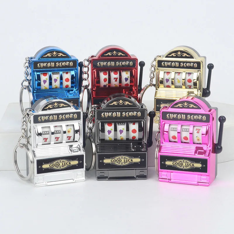 Fruit Slot Machine Keychain | Lucky Charm Bag Pendant for Adults