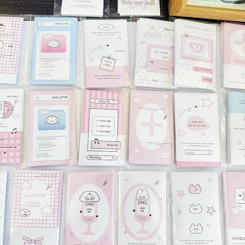 Pink White Star House Seal Stickers | 100pcs Minimalist Gift Wrapping Tape