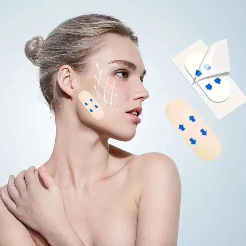 200pcs Lifting Face Stickers | Invisible V-Shape Face Lift Patches for Sagging Skin