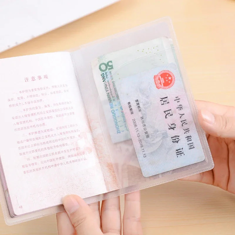eTya Travel Waterproof Passport Holder | Transparent PVC ID and Credit Card Wallet