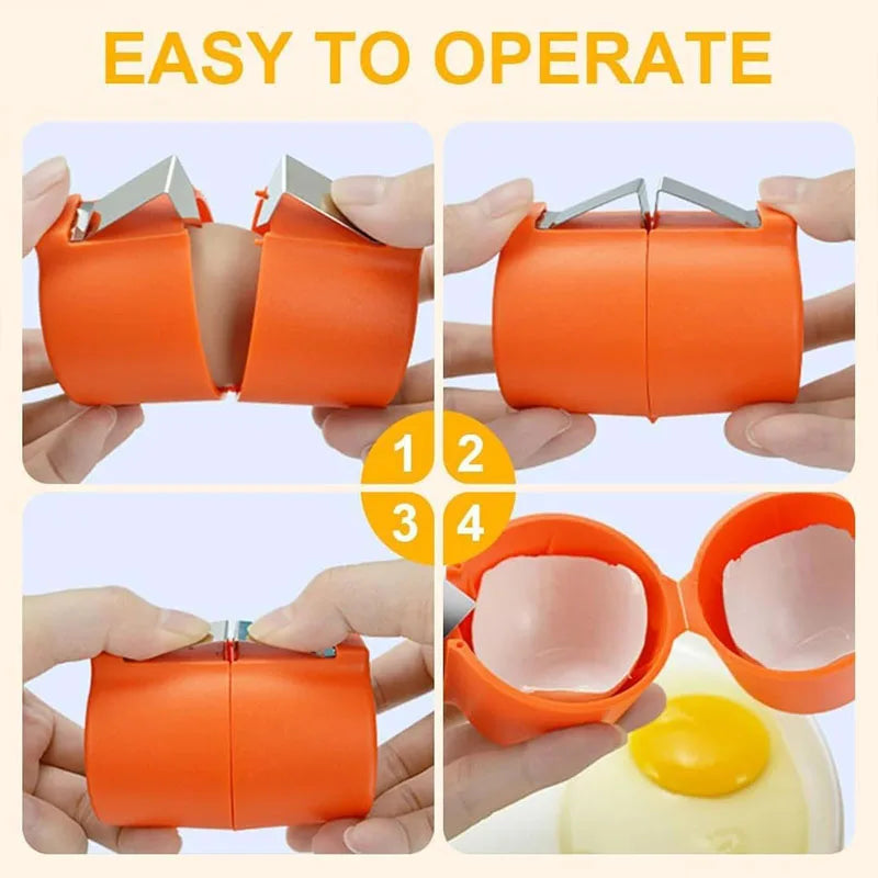 Egg Shell Opener and Egg Beater Separator | Portable Kitchen Egg Tool
