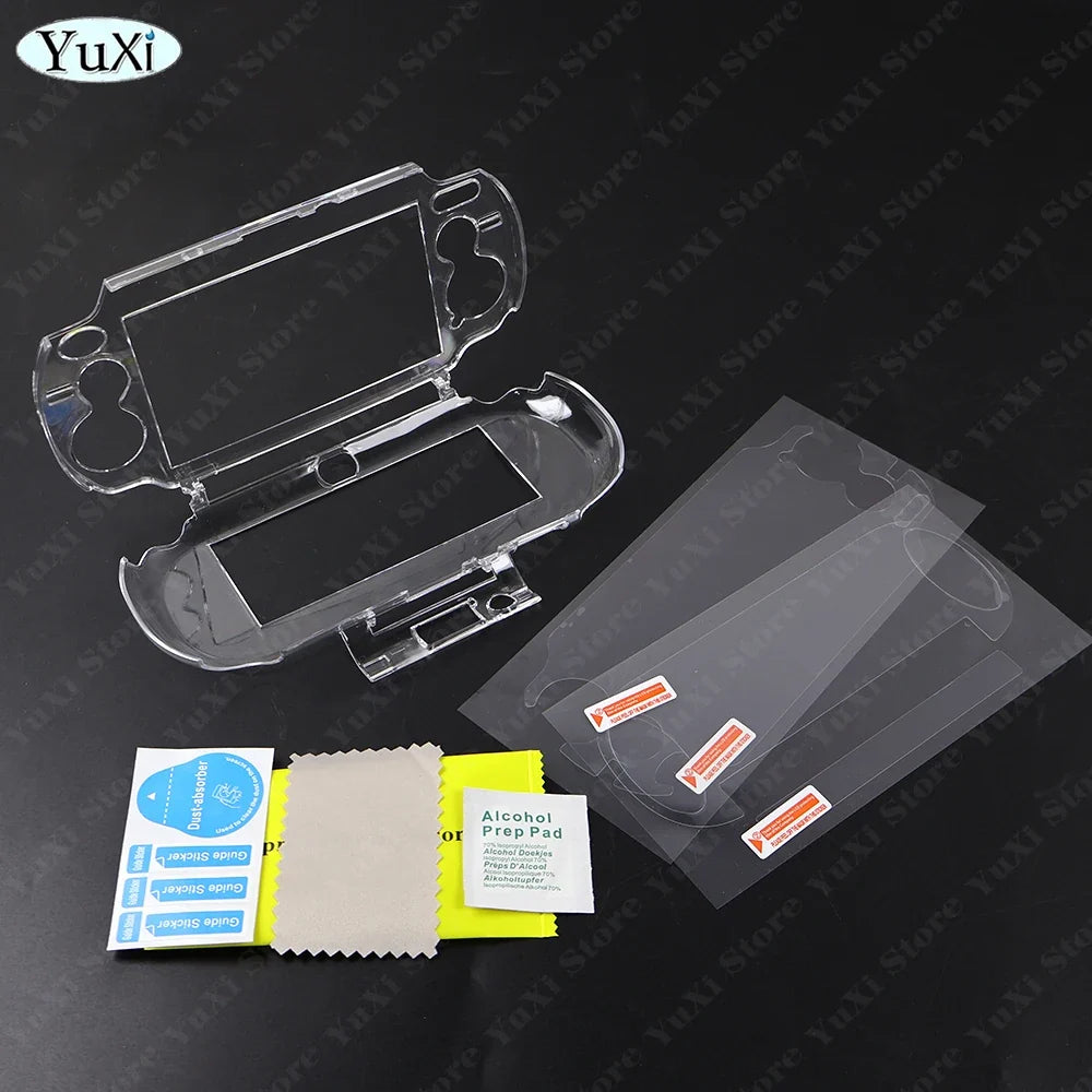 Clear Crystal Protective Case for PS Vita 1000 | Transparent Hard Shell with PET Film