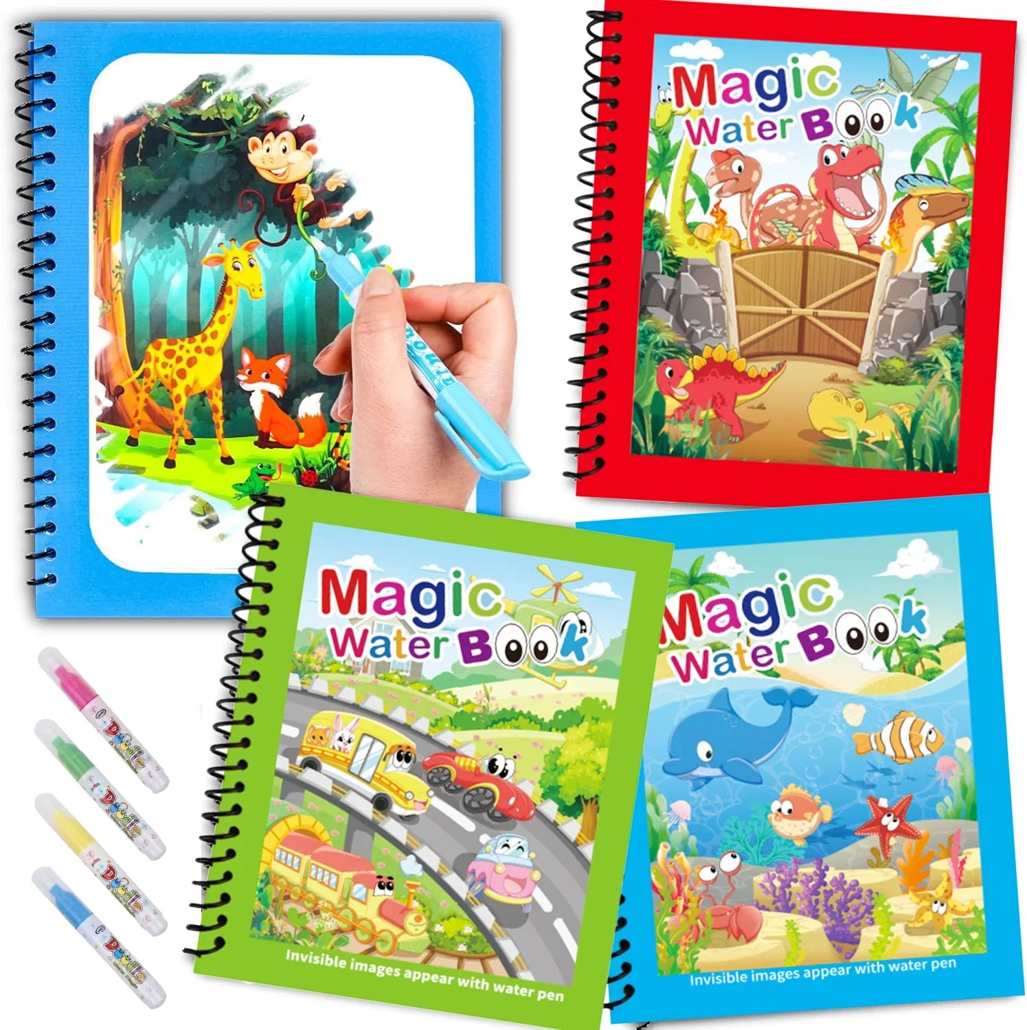 Children's Water Painting Book | Reusable Magic Water Drawing Pad for Boys Girls
