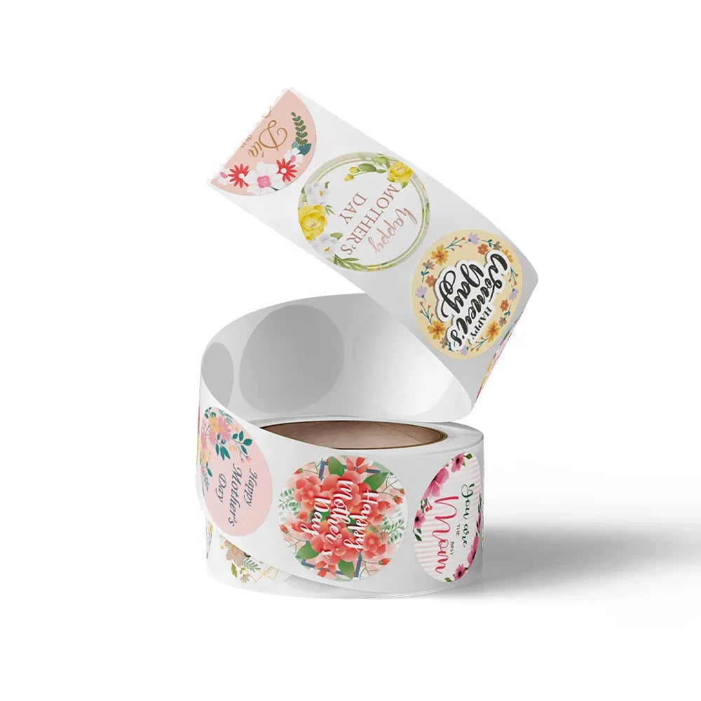 Happy Mother's Day Gift Stickers | Sweet Floral Envelope Seals for Gift Wrapping