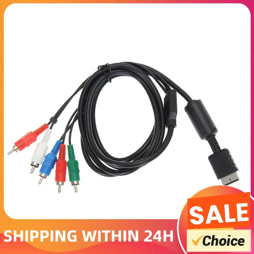 Component AV Cable for PS2 PS3 | HDTV Audio Video Cord