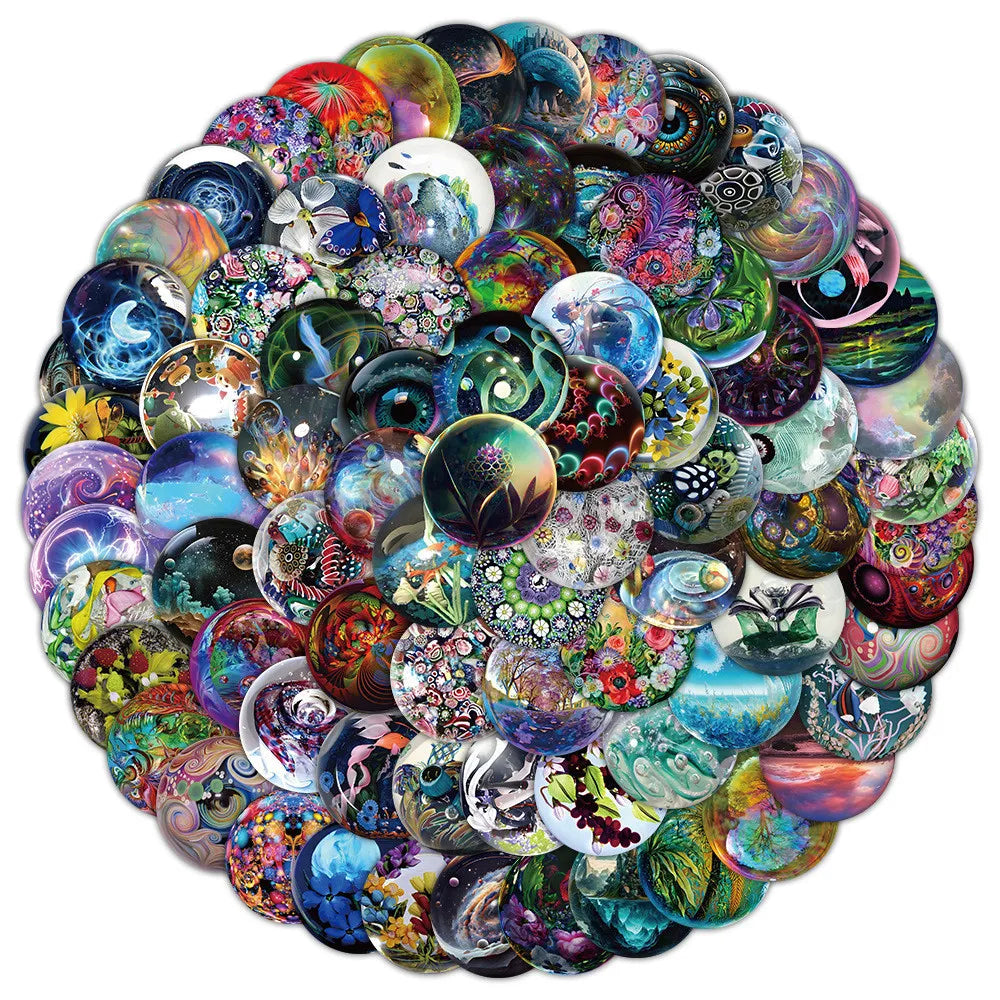 100 Cartoon Graffiti Stickers for Helmet Laptop Bike Skateboard | Waterproof Decals
