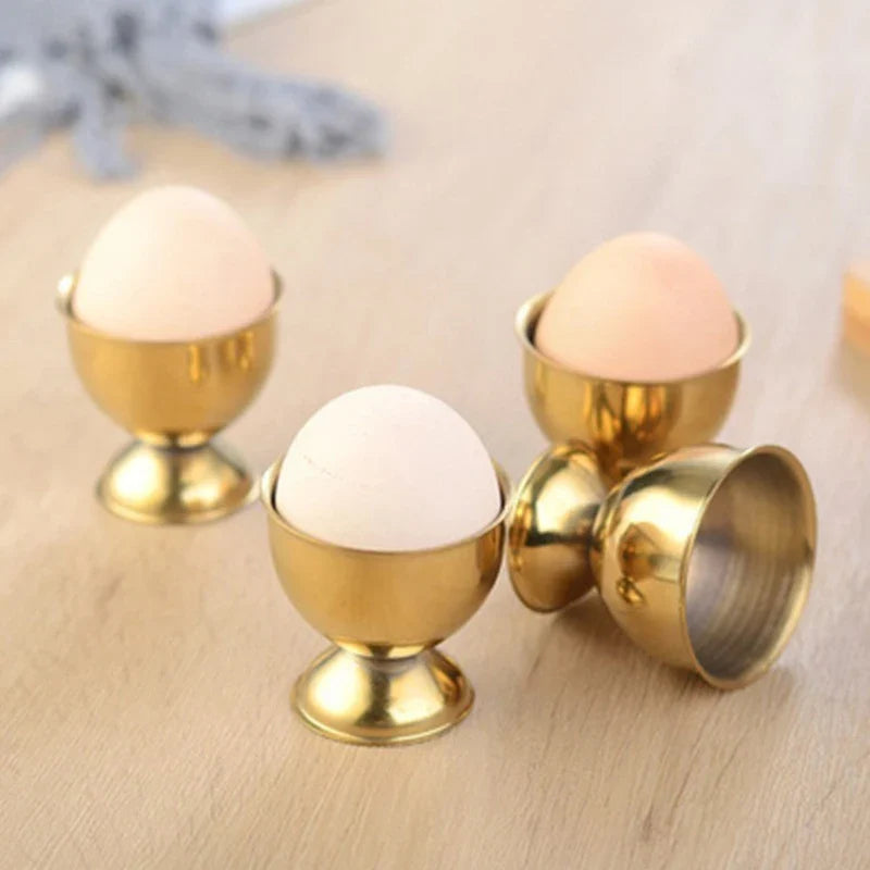 Stainless Steel Egg Cup Holder | Soft Boiled Egg Rack for Breakfast