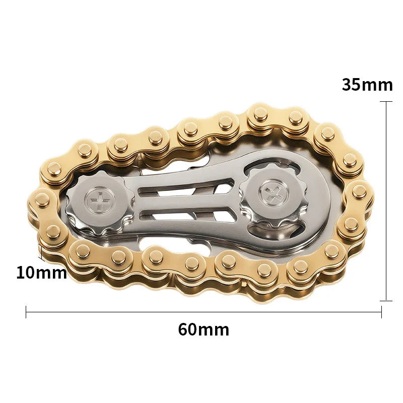 Metal Sprockets Flywheel Fingertip Gyro Fidget Spinner | Antistress Anxiety EDC Fidget Toy