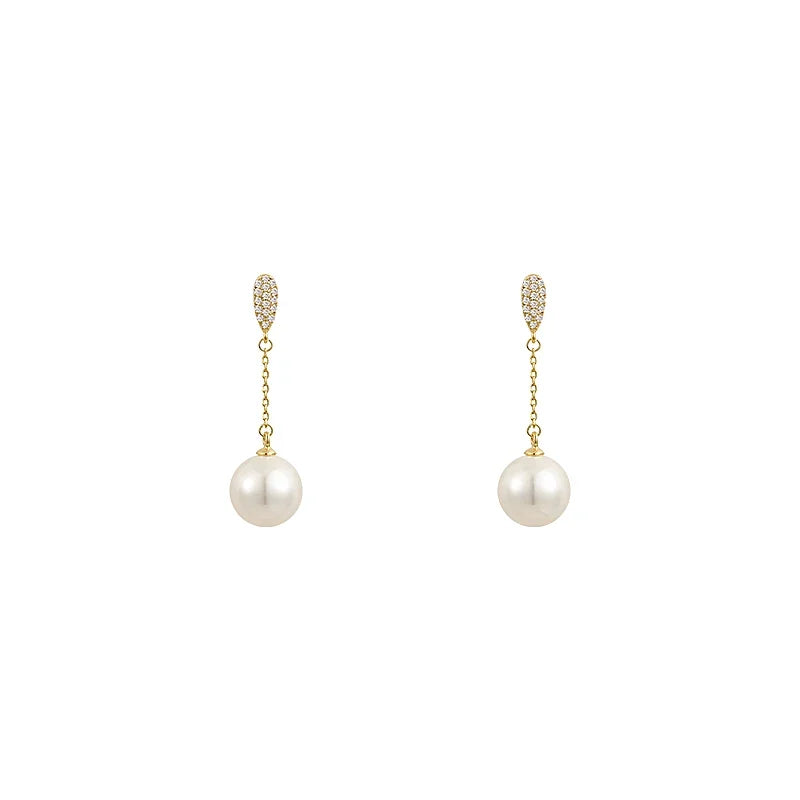 Elegant Drop Pearl Tassel Earrings | Fashion Jewelry for Women