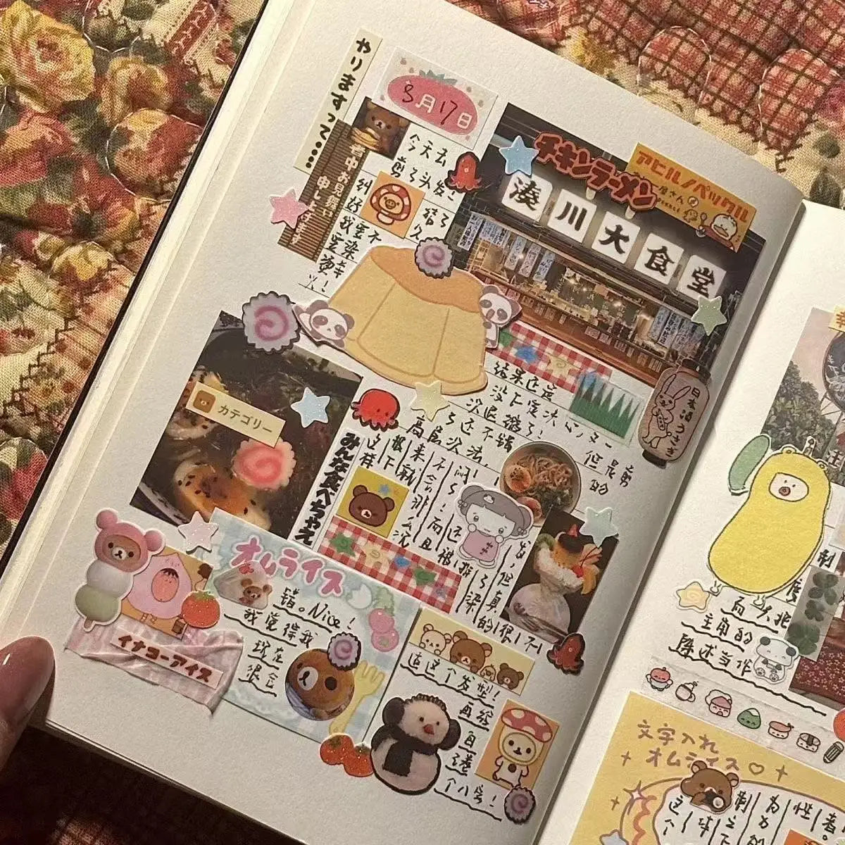 Creative Sticker Book for Diary Decoration | Japanese Style DIY Card Set