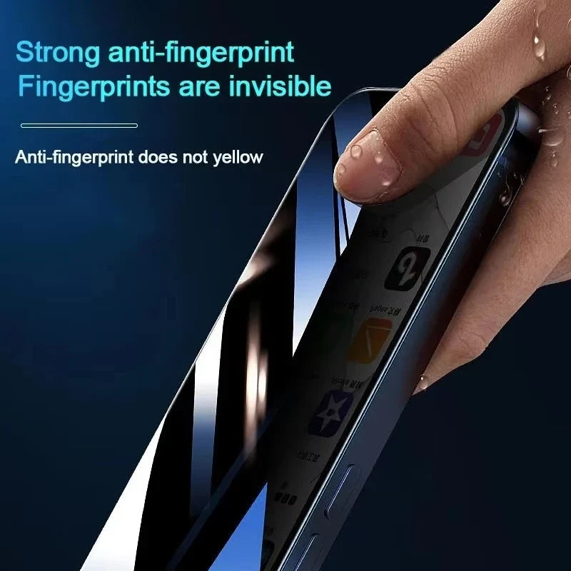 4pcs Anti Spy  for iPhone 17 16 15 14 Pro Max 16 15 14 Plus 13 12 11 16e 17Air XR XS Full Cover Screen Protector