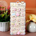 3D Cartoon Stress Relief Stickers | Soft PP Rabbit Bear Dog Decor