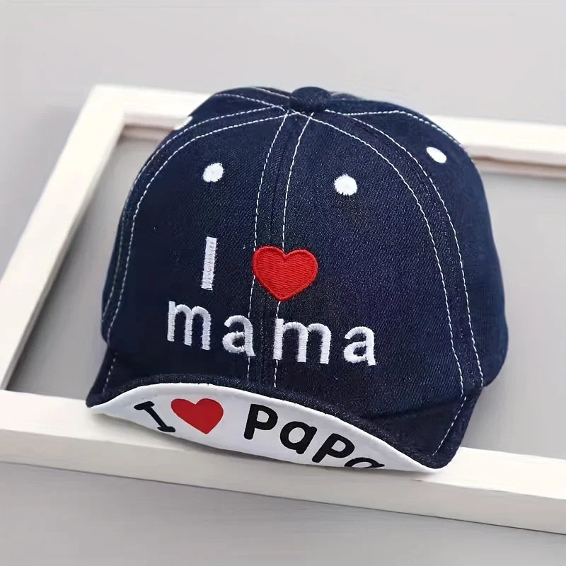 Baby Boys Girls Summer Soft Brim Baseball Cap | Adjustable Denim Sun Hat for Infant 6-24M