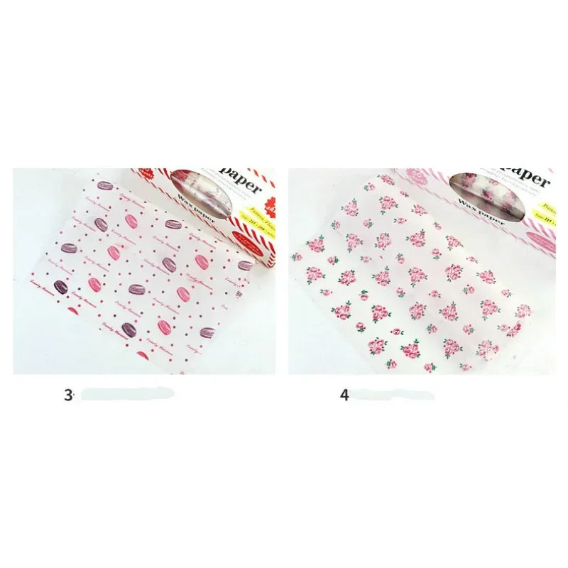 50Pcs Food Grade Wax Paper Wrap | Non-Stick Greaseproof Kitchen Paper for Sandwiches Burgers Fries Baking