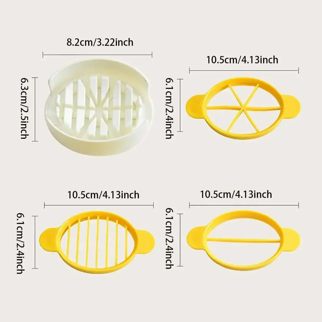 1pc Stainless Steel Egg Slicer | Handheld Multifunction Cutter for Eggs, Mushrooms, and Tomatoes