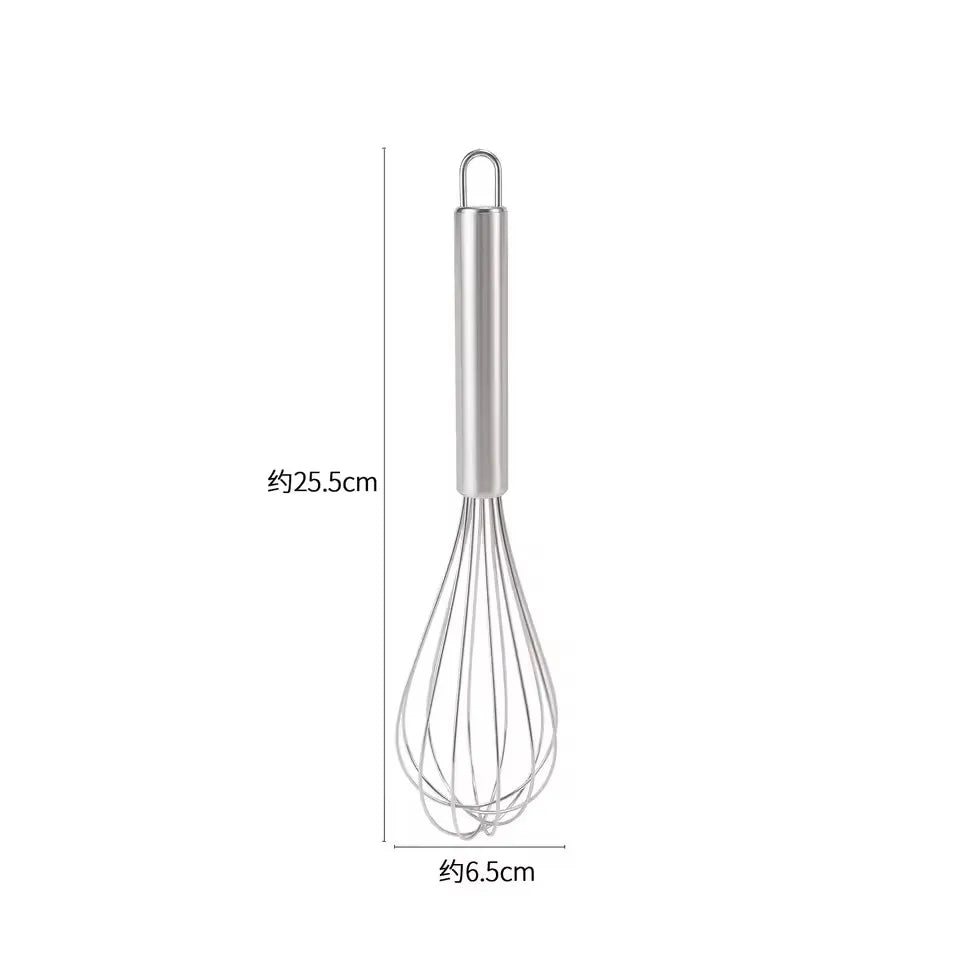 Manual Rotary Egg Beater | Stainless Steel Hand Whisk for Kitchen Baking