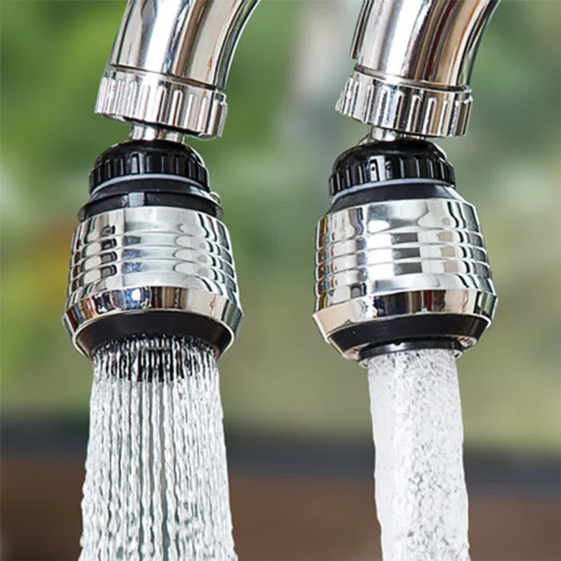 2 Modes 360 Rotatable Bubbler High Pressure Faucet Extender | Water Saving Kitchen Accessory