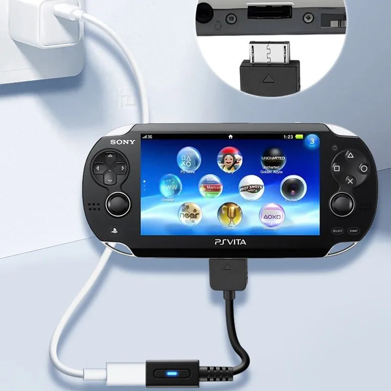 For PS Vita 1000 PD Charging Adapter | USB C Female Plug Converter with Indicator Light for PlayStation Vita 1000