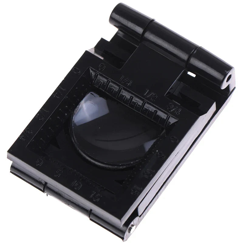 10X 28mm Folding Magnifier Stand Loupe with Scale | Textile & Jewelry Inspection Tool