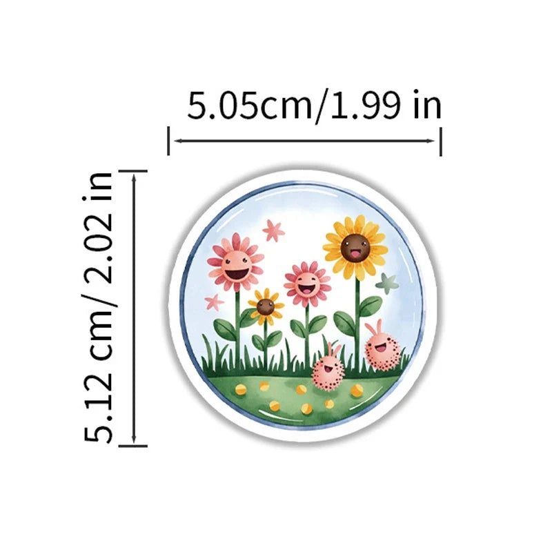 50PCS Natural Sciences Stickers Pack | Chemistry, Biology, Physics Decor for Classroom