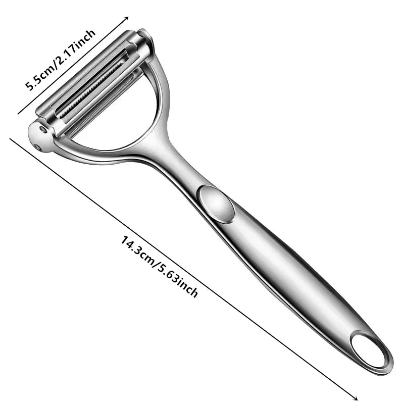 Stainless Steel Julienne Peeler and Vegetable Slicer | Kitchen Tool