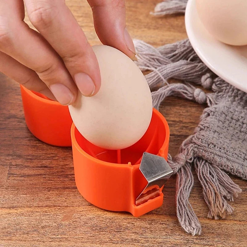 Egg Cracker and Eggshell Separator | Handheld Egg Opener Tool for Kitchen Baking