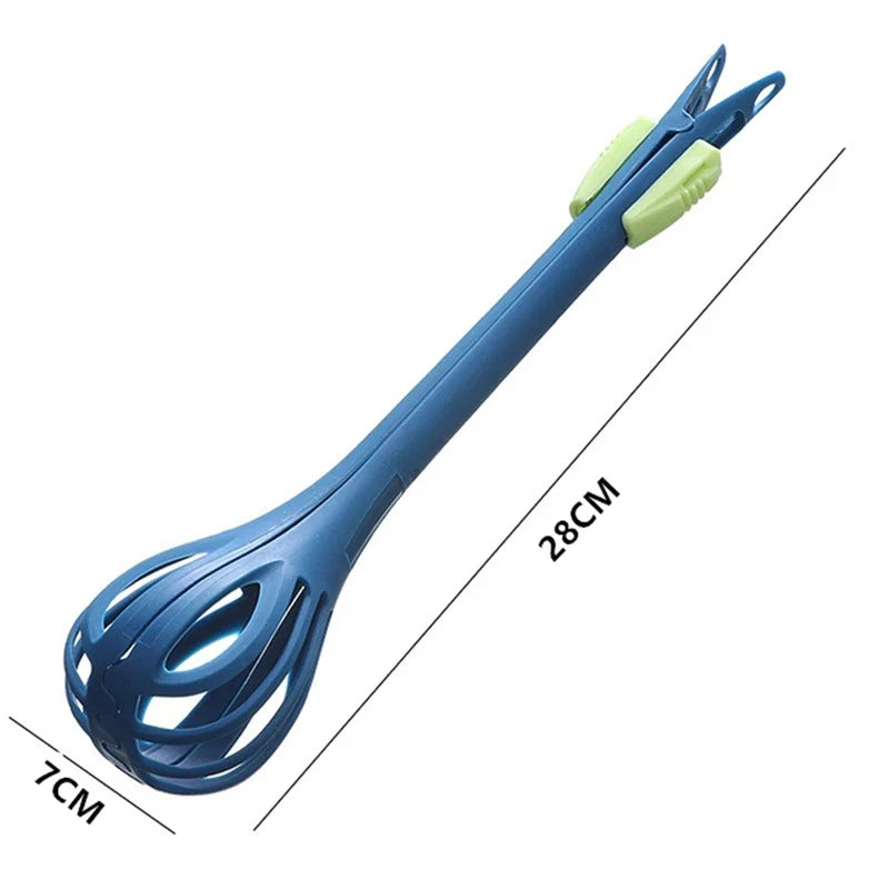 Manual Egg Beater Whisk and Food Clips | Kitchen Multitool