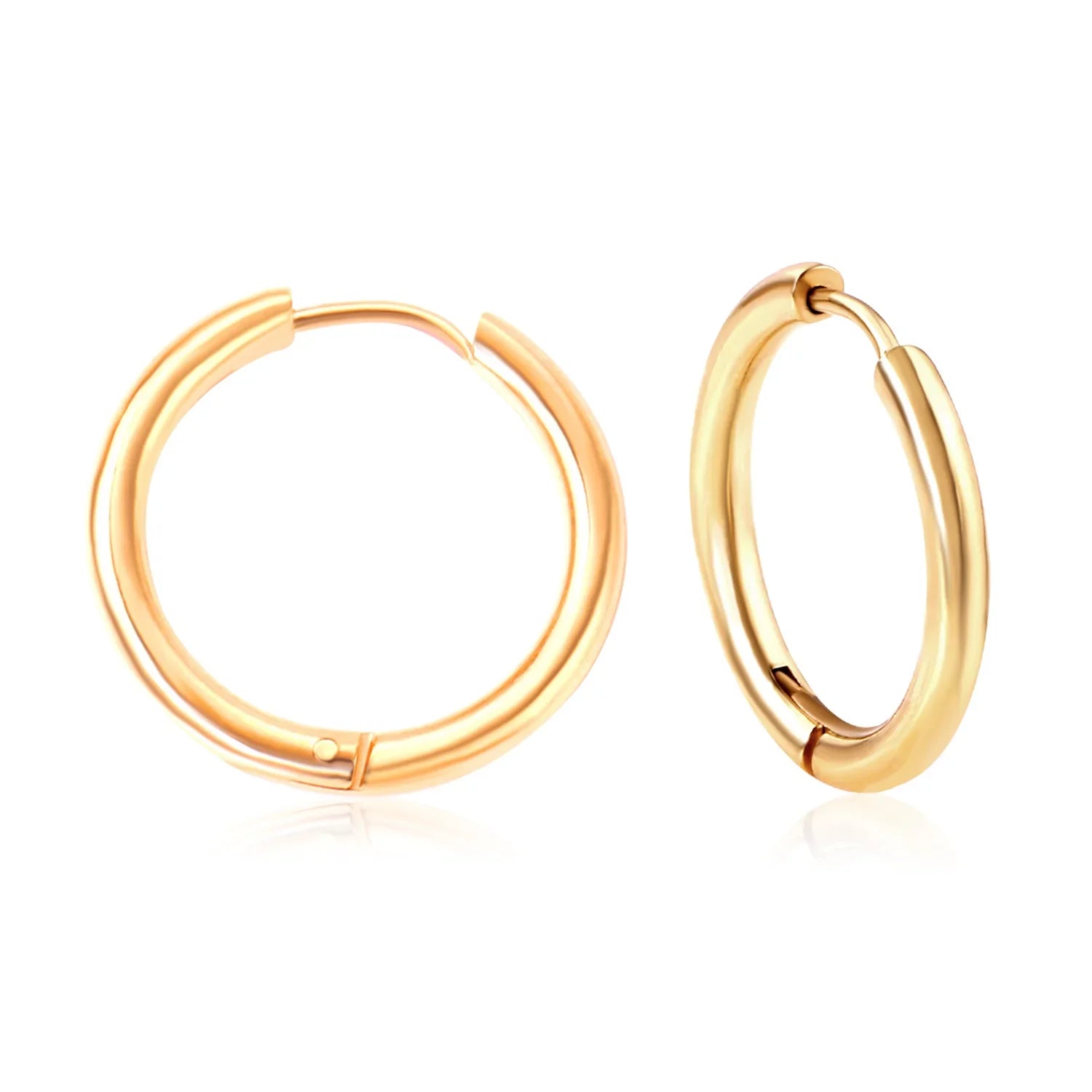 LUXUKISSKIDS Stainless Steel Oval Hoop Earrings | Fashion Geometric Clips for Women