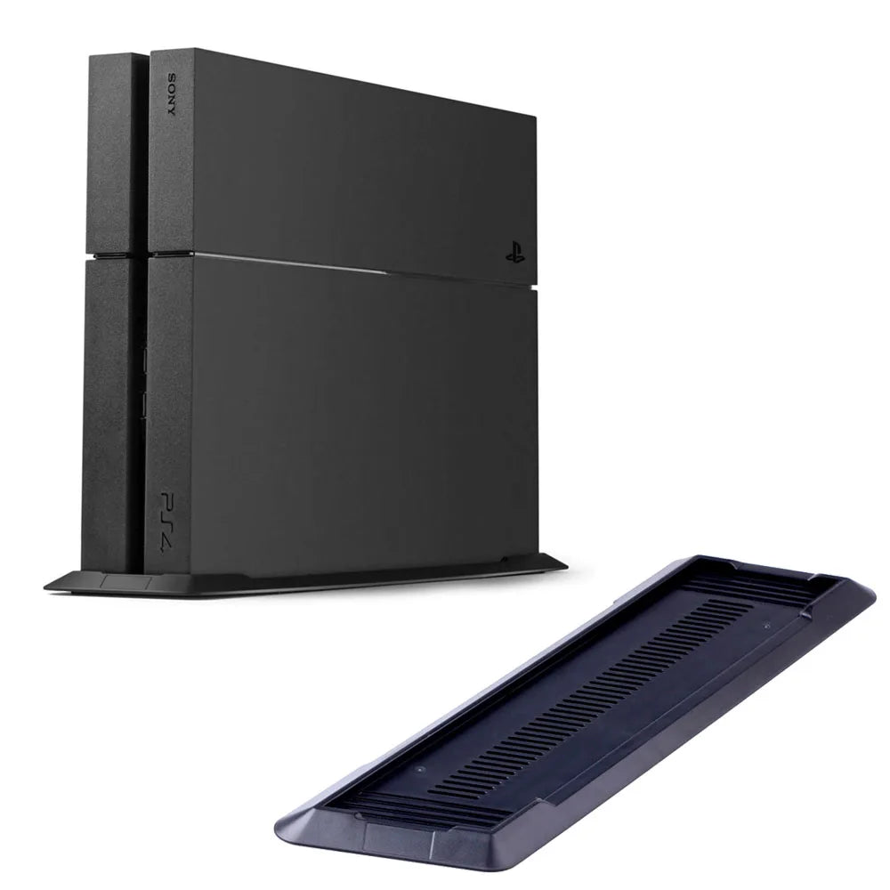 Vertical Stand with Cooling Base for PS4 | Dock Mount Supporter Holder for PlayStation 4 Console Black