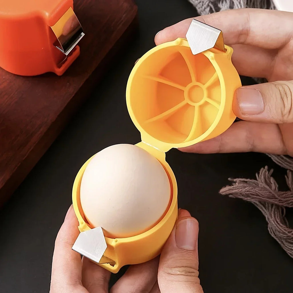Egg Shell Opener Press | Portable Egg Separator Tool for Kitchen Baking