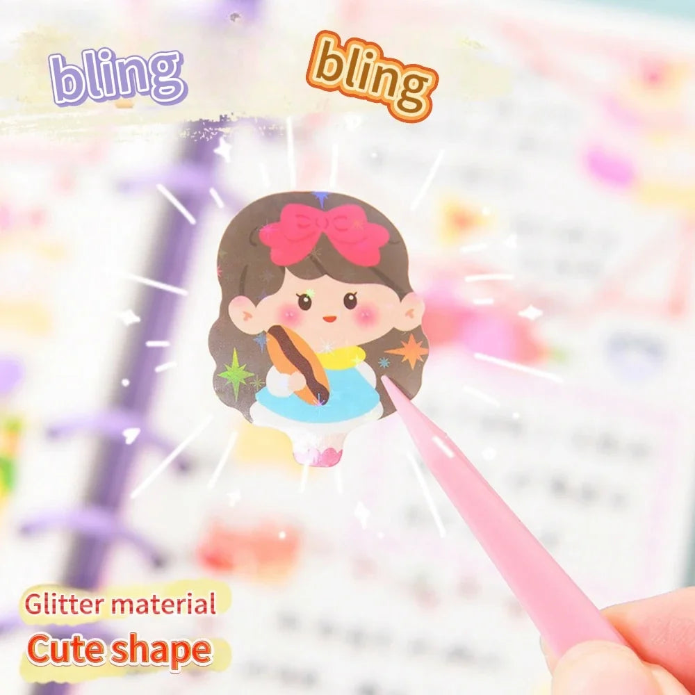 200p Kawaii Stickers for Kids | Cute Stationery Diary Decoration Set