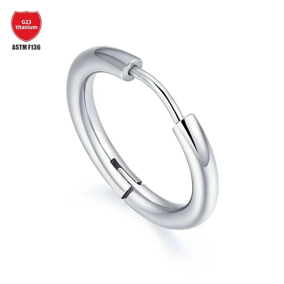 G23 Titanium Hoop Earrings | Hypoallergenic Piercing Jewelry for Men Women