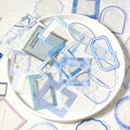 30pcs Transparent PET Frame Stickers | Scrapbooking and Journaling Decorative Supplies