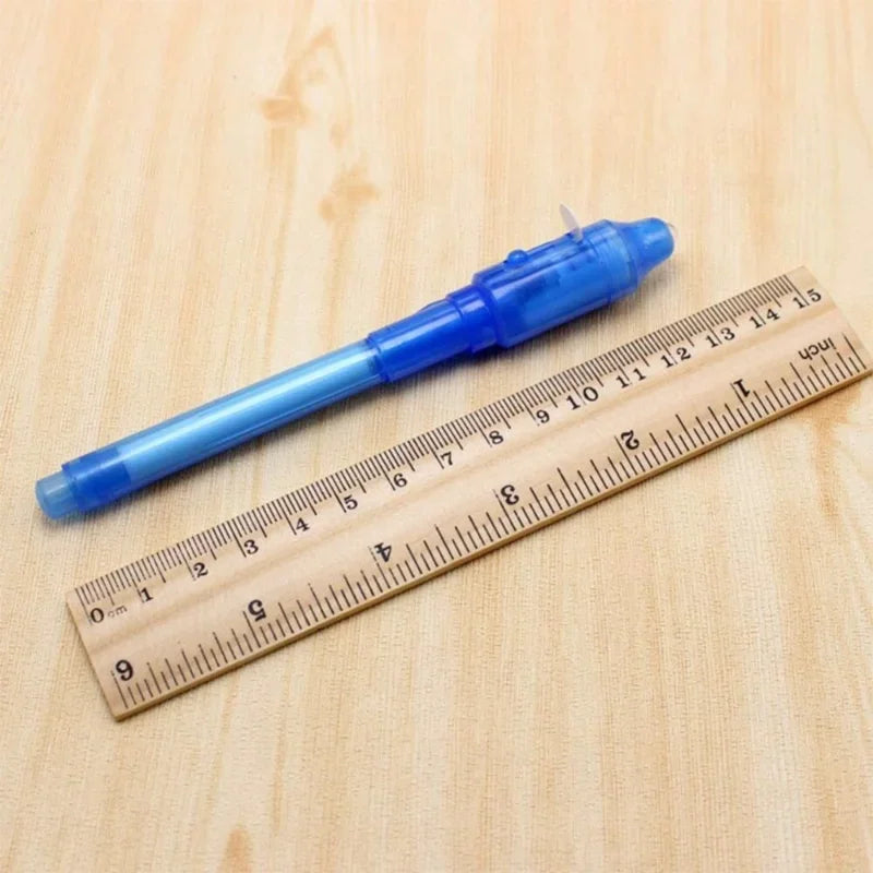 4pcs Luminous Light Pen Set | 2 in 1 UV Black Light Combo Drawing Invisible Ink Pen for Kids