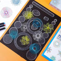 22-Piece Geometric Drawing Tool Set | Math Spirograph Ruler for Creative Art Projects