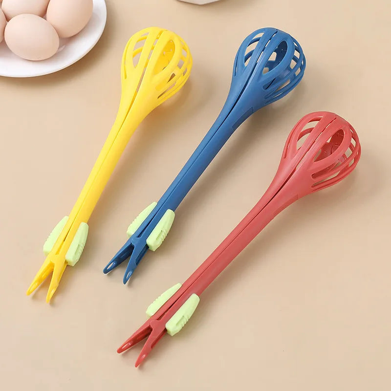 Manual Egg Beater Whisk and Food Clips | Kitchen Multitool