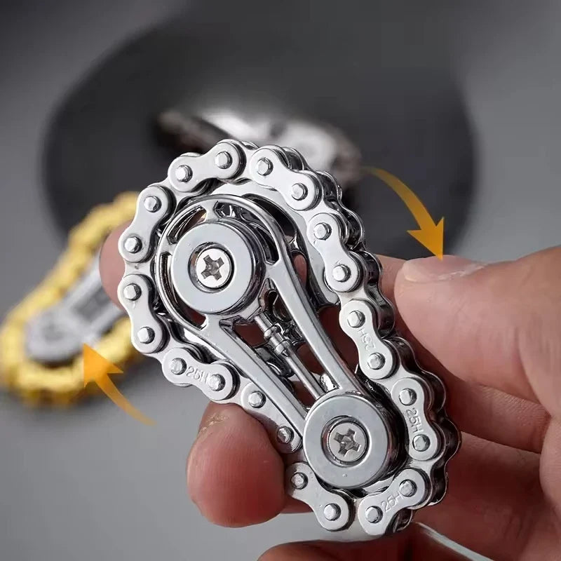Metal Sprockets Flywheel Fingertip Gyro Fidget Spinner | Antistress Anxiety EDC Fidget Toy
