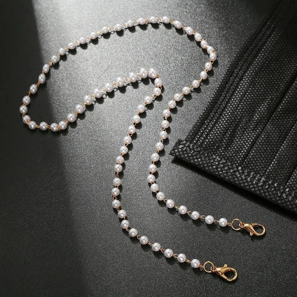 Imitation Pearl Beaded Glasses Chain | Fashion Eyeglasses Accessory for Women