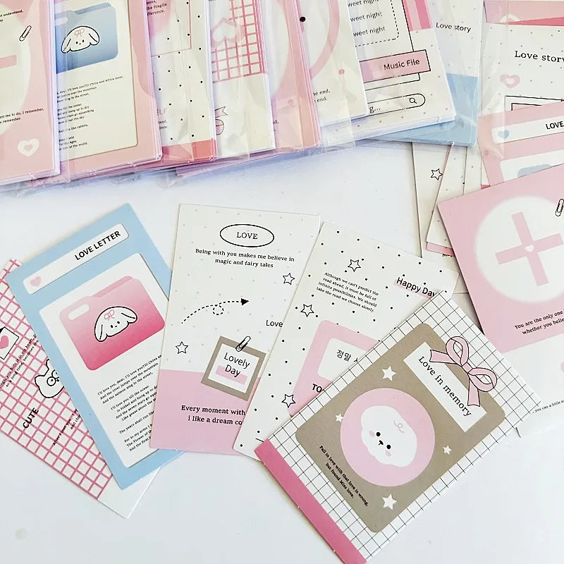 Pink White Star House Seal Stickers | 100pcs Minimalist Gift Wrapping Tape