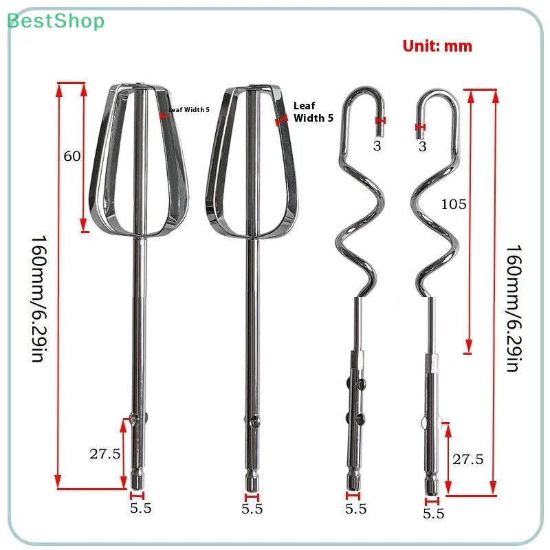 Stainless Steel Handheld Egg Whisk | Electric Mixing Stick for Baking