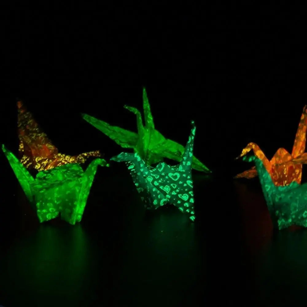 Luminous Origami Paper | Glow-in-the-Dark Craft Sheets for Night Projects