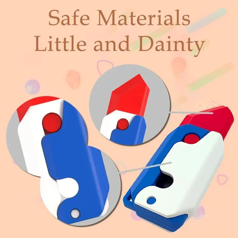 Gravity 3D Printing Decompression Toy | Carrot Knife Stress Relief for Kids and Adults