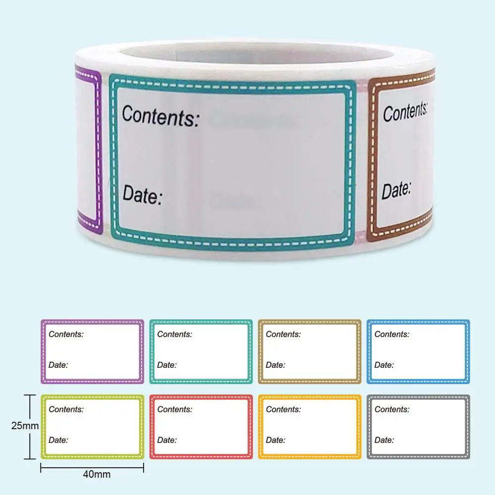 200 Pieces Food Labels | Date Stickers for Freezer and Refrigerator Food Containers
