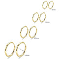 4 Pairs Stainless Steel Tiny Hoop Earrings | Simple Silver and Gold Circle Earrings