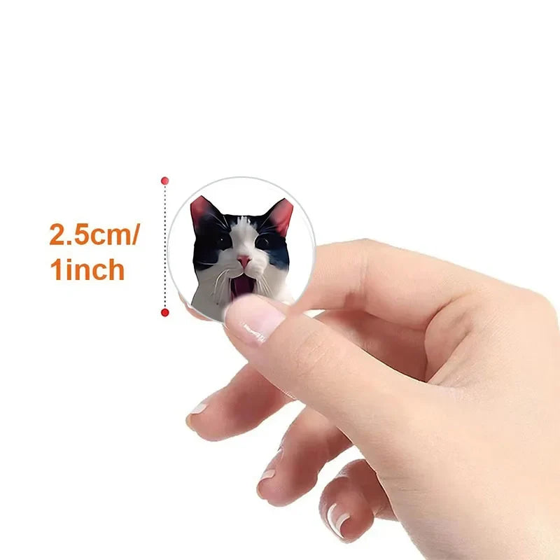 Funny Cat Cartoon Sticker Roll | 100pcs Animal Stickers for Photocard Decor