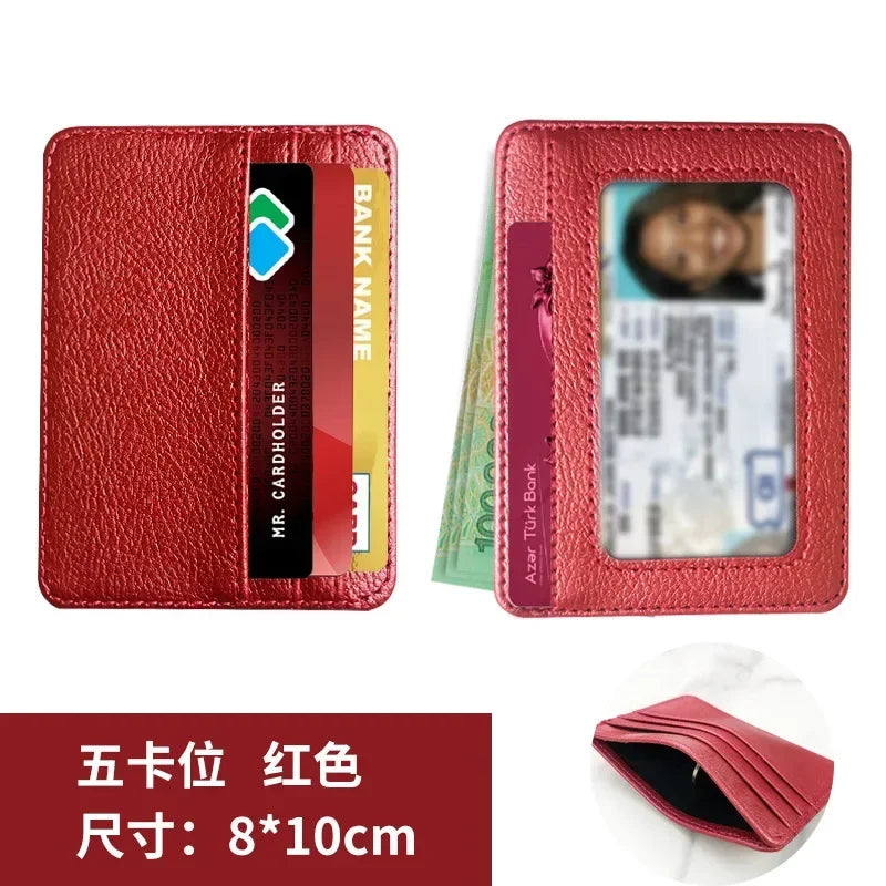 Thin PU Leather Mini Wallet | Slim Bank Credit Card Holder for Men