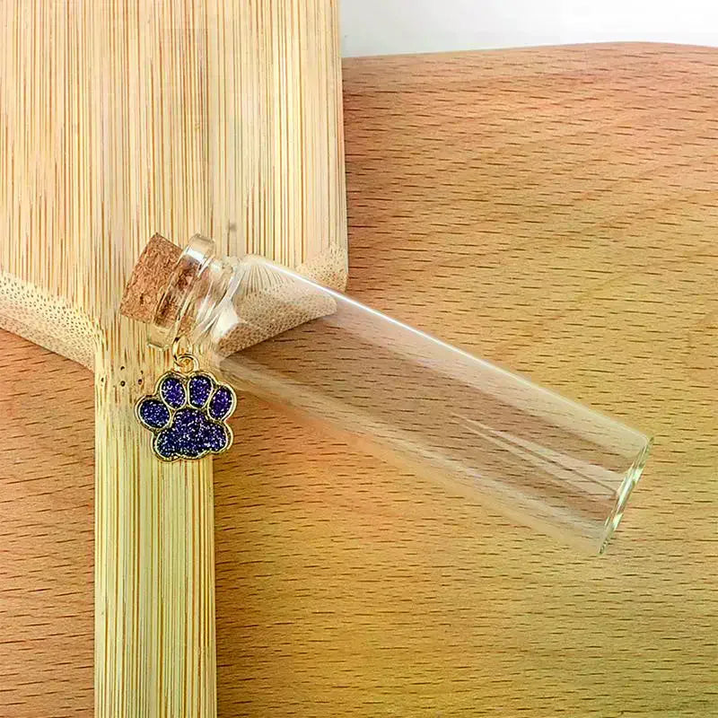 Pet Fur Memorial Glass Bottle | Cat Whiskers Storage Bottle With Cork Stopper